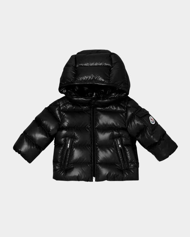 Kid's Maya Baby Hooded Down Jacket, Size 6M-